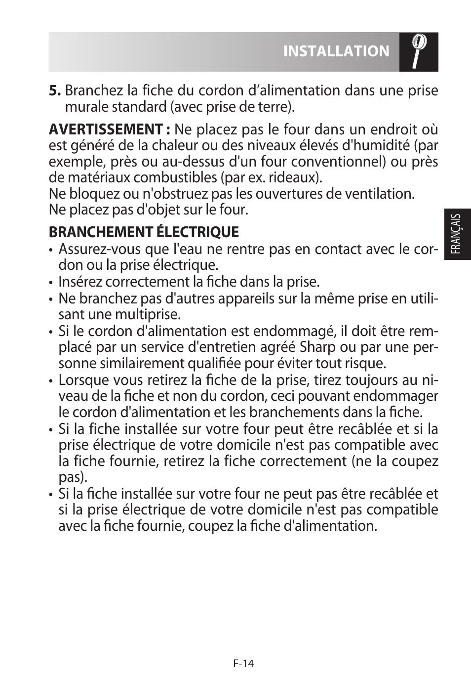 Sharp R-822STWE User Manual | Page 69 / 266