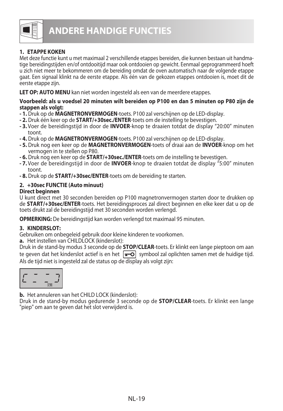 Andere handige functies | Sharp R-722STWE User Manual | Page 118 / 246