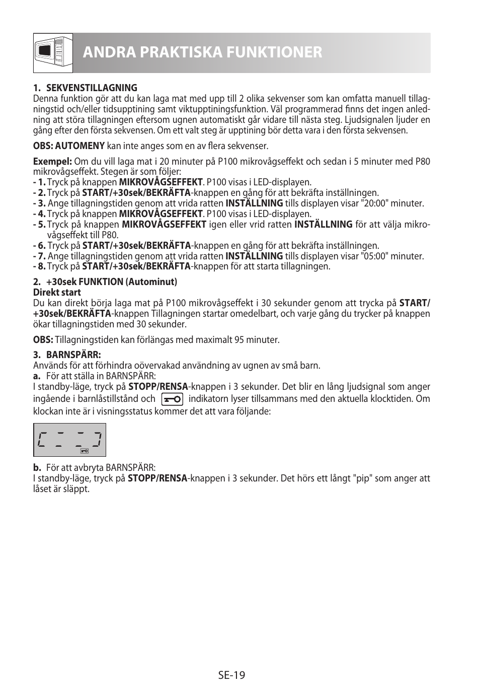 Andra praktiska funktioner | Sharp R-722STWE User Manual | Page 142 / 246
