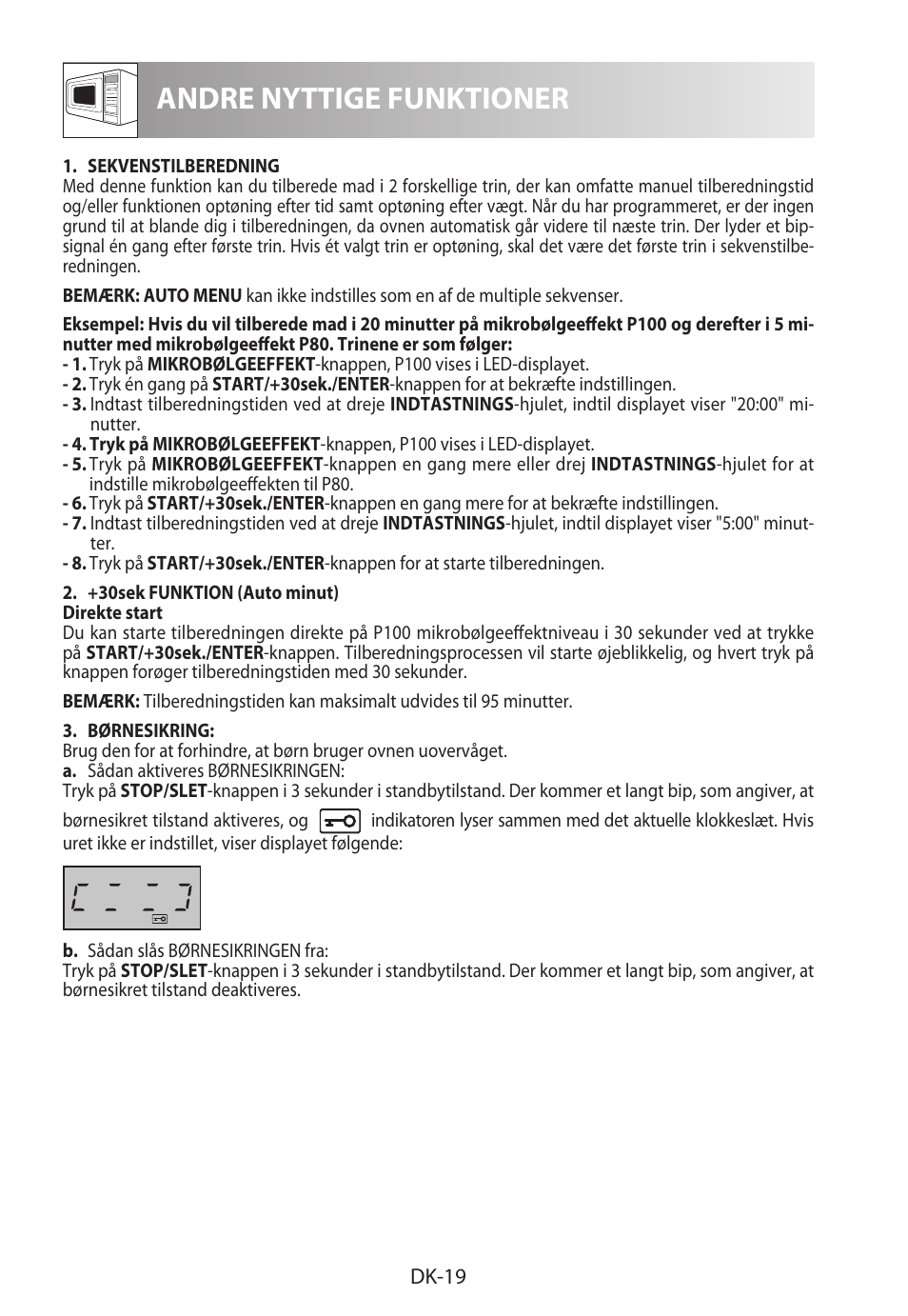 Andre nyttige funktioner | Sharp R-722STWE User Manual | Page 166 / 246