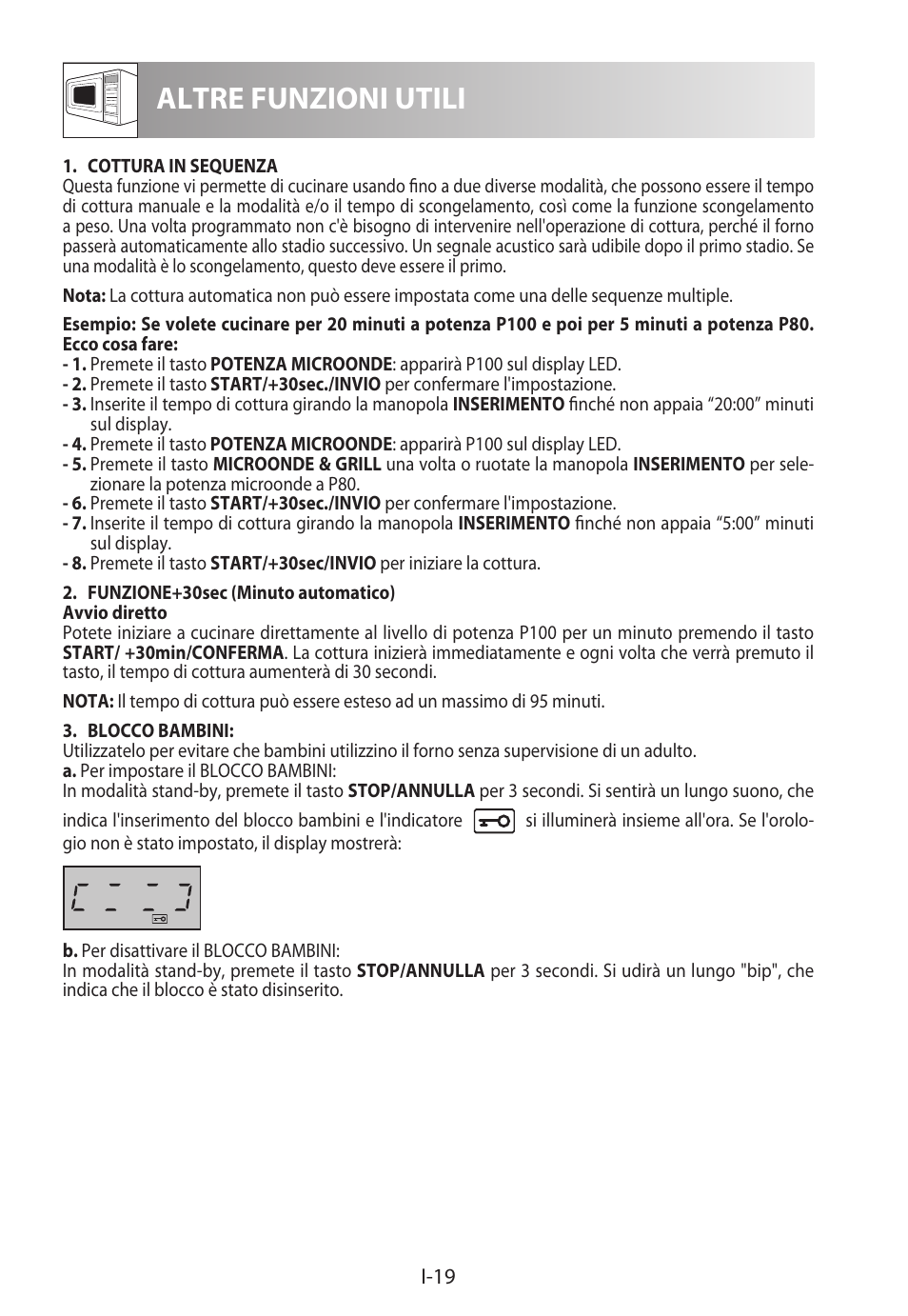 Altre funzioni utili | Sharp R-722STWE User Manual | Page 94 / 246