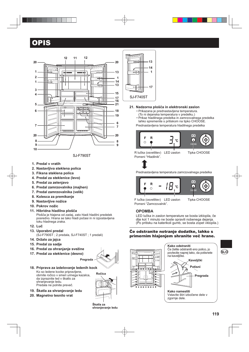 Opis | Sharp SJ-F790STSL User Manual | Page 119 / 140