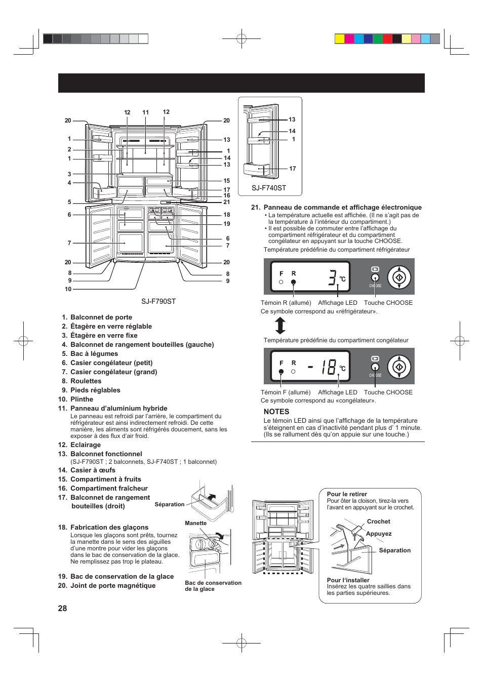 Description | Sharp SJ-F790STSL User Manual | Page 28 / 140