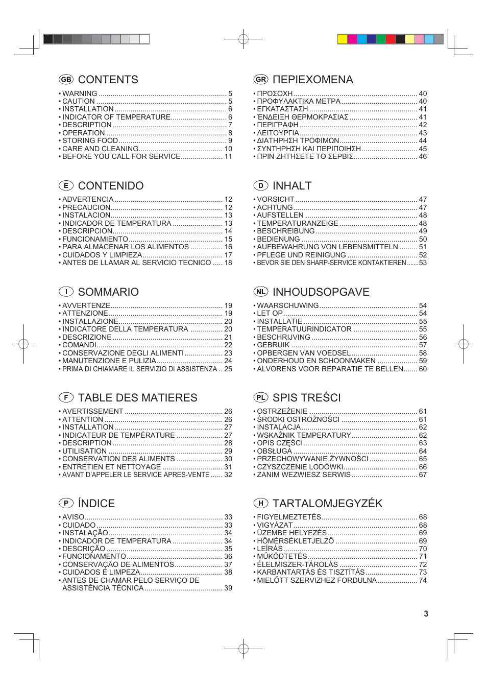 Sharp SJ-F790STSL User Manual | Page 3 / 140