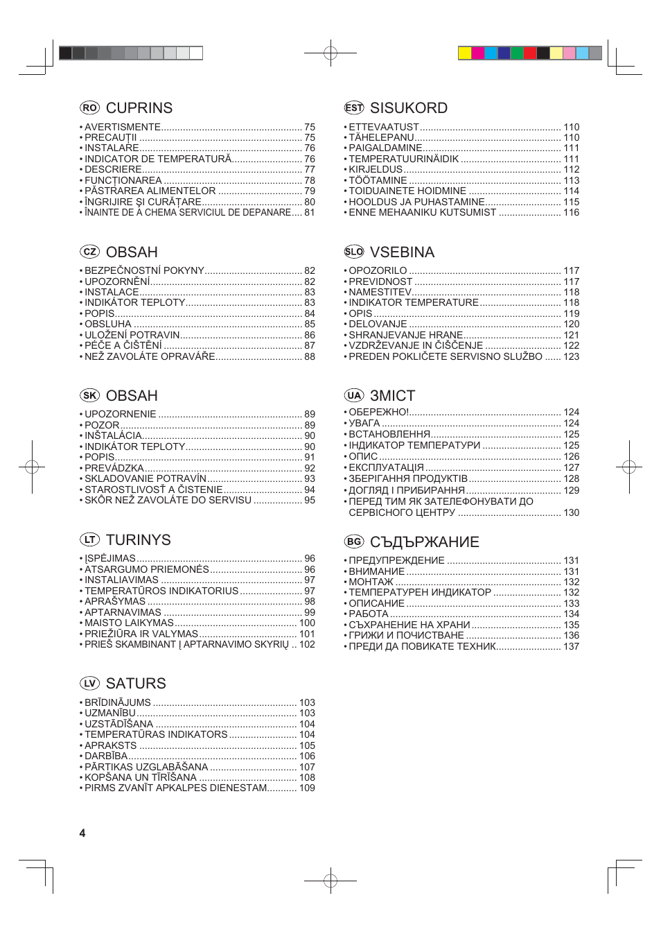 Sharp SJ-F790STSL User Manual | Page 4 / 140