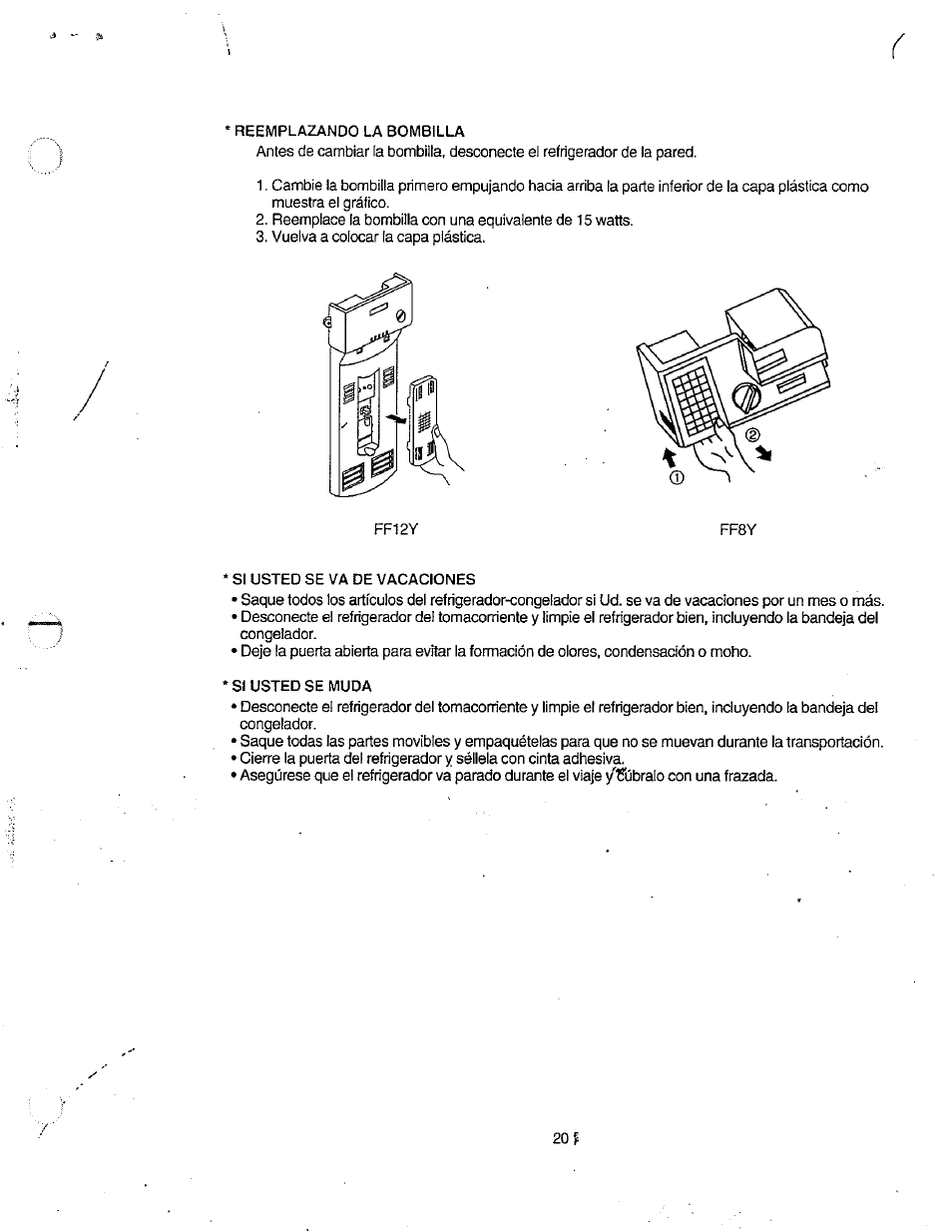 Avanti FF8Y User Manual | Page 20 / 20