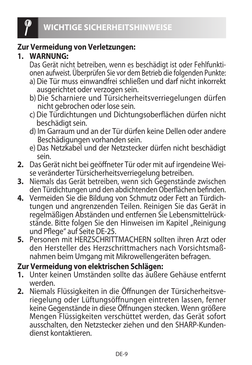 Sharp R-622STWE Four à micro-ondes gril User Manual | Page 12 / 266