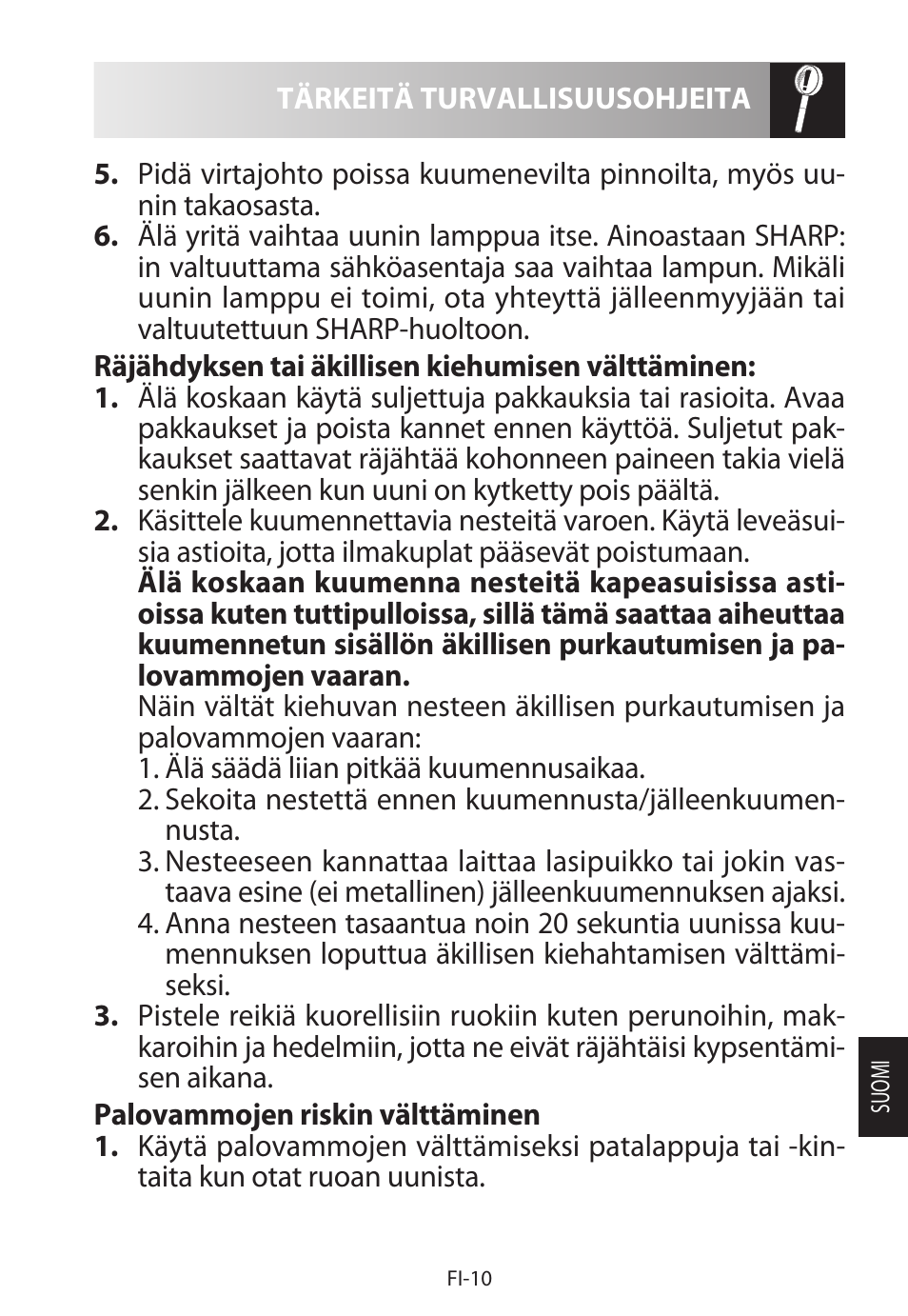 Sharp R-622STWE Four à micro-ondes gril User Manual | Page 221 / 266