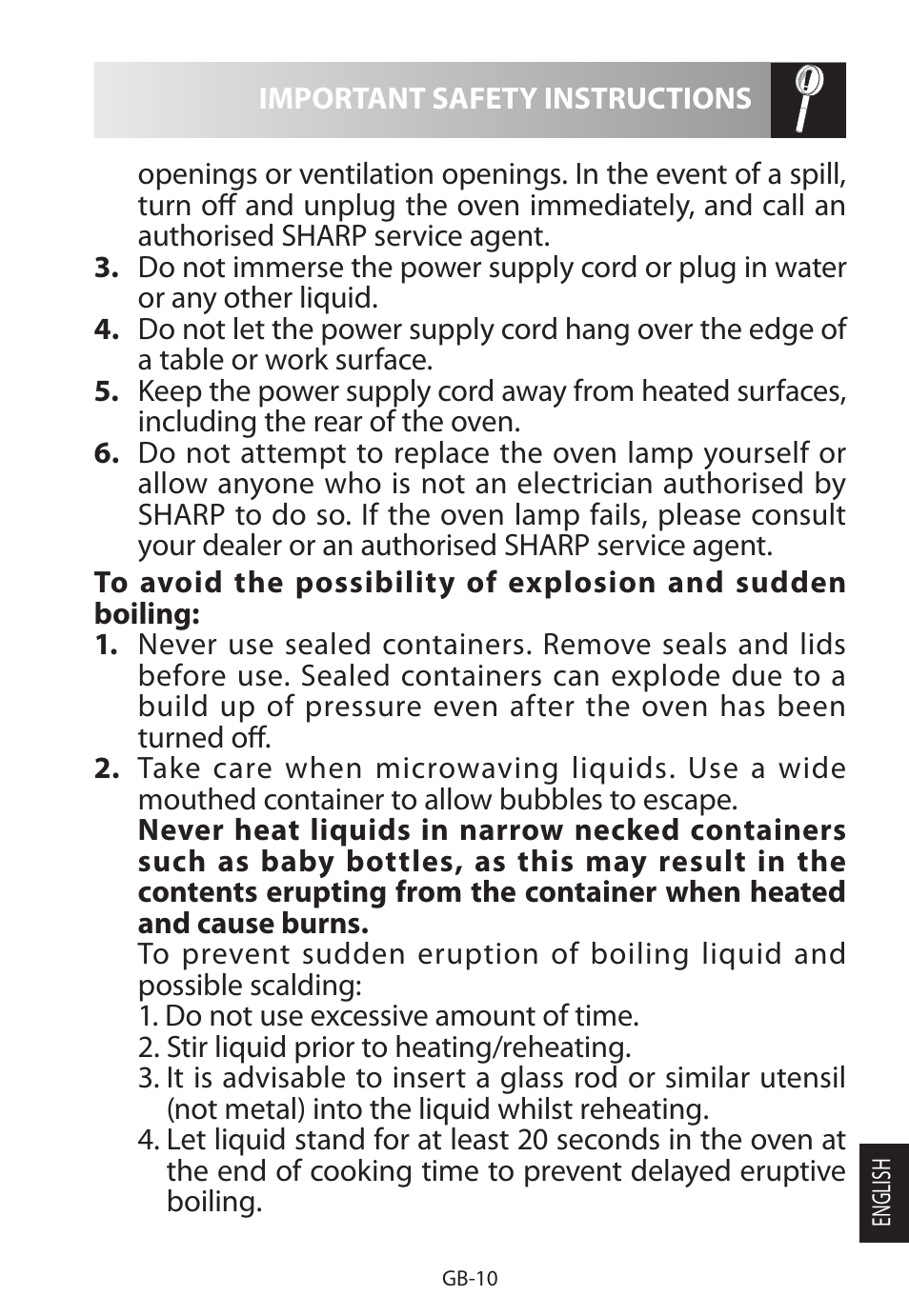 Sharp R-622STWE Four à micro-ondes gril User Manual | Page 247 / 266