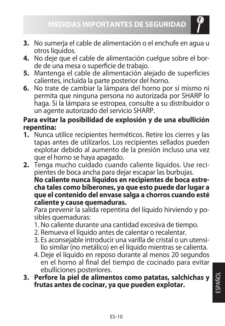 Sharp R-622STWE Four à micro-ondes gril User Manual | Page 39 / 266