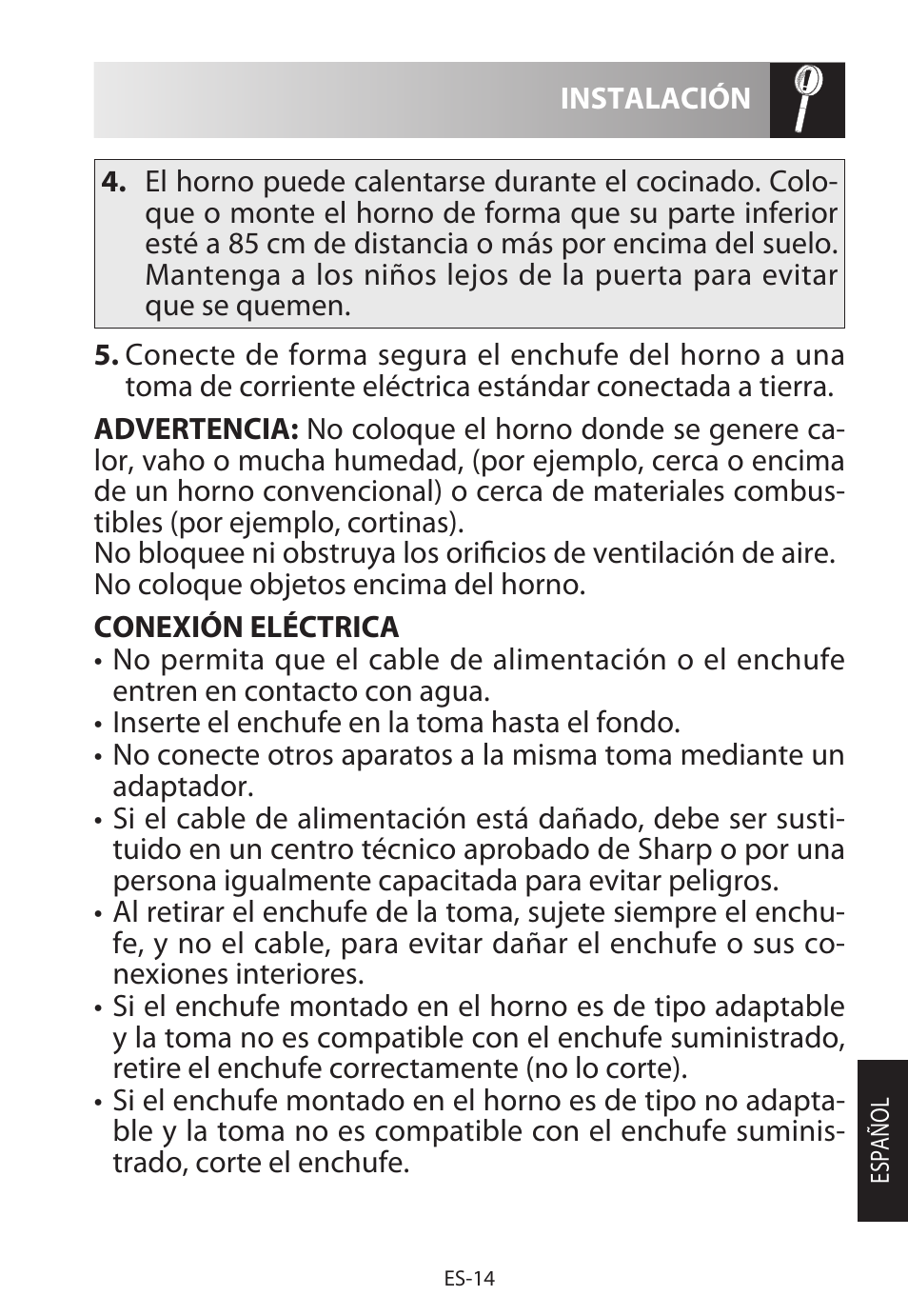 Sharp R-622STWE Four à micro-ondes gril User Manual | Page 43 / 266