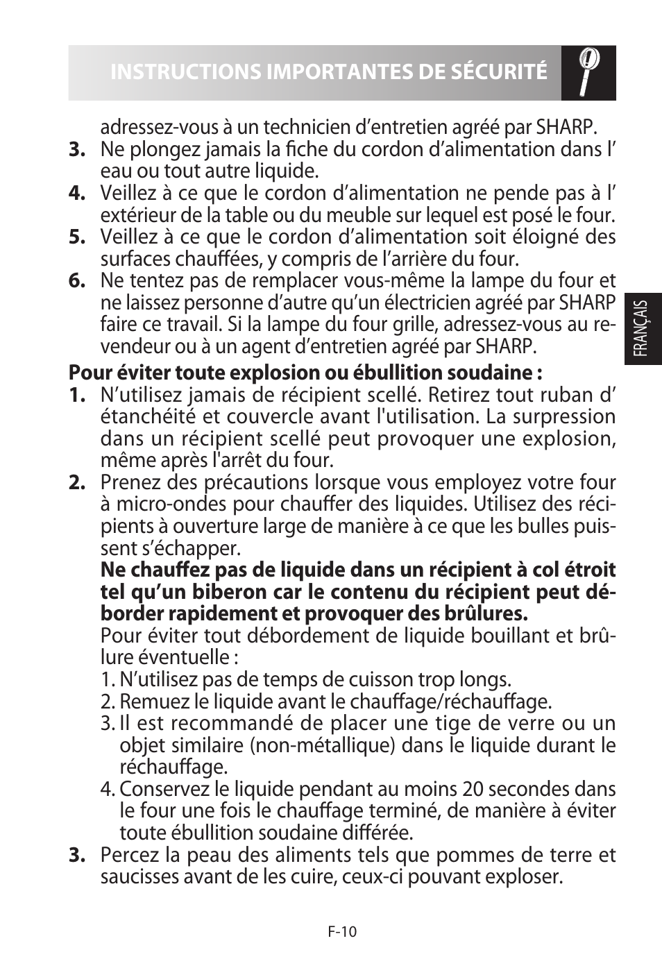 Sharp R-622STWE Four à micro-ondes gril User Manual | Page 65 / 266