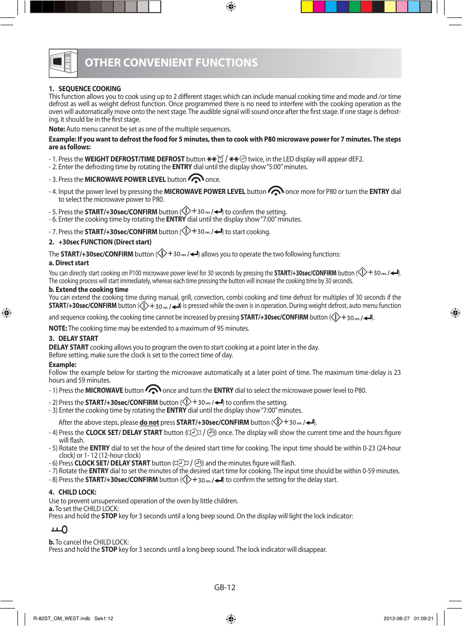 Other convenient functions | Sharp R-82STW Four à micro-ondes combiné User Manual | Page 174 / 180