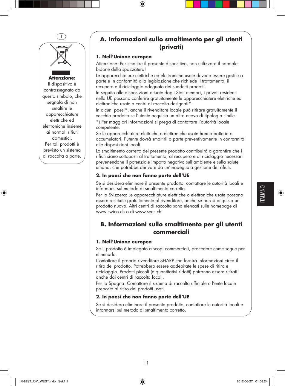 It aliano | Sharp R-82STW Four à micro-ondes combiné User Manual | Page 67 / 180