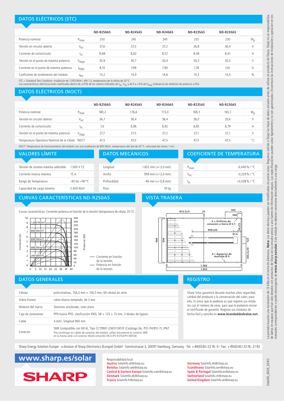 Sharp ND-R250A5 User Manual | Page 6 / 8