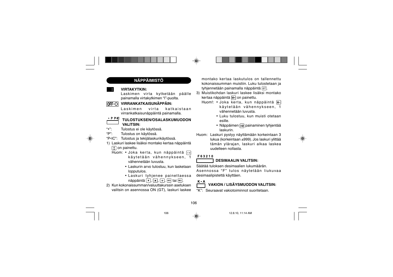 Sharp EL-2607PGGY User Manual | Page 108 / 160