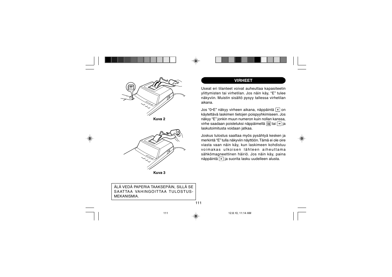 Sharp EL-2607PGGY User Manual | Page 113 / 160