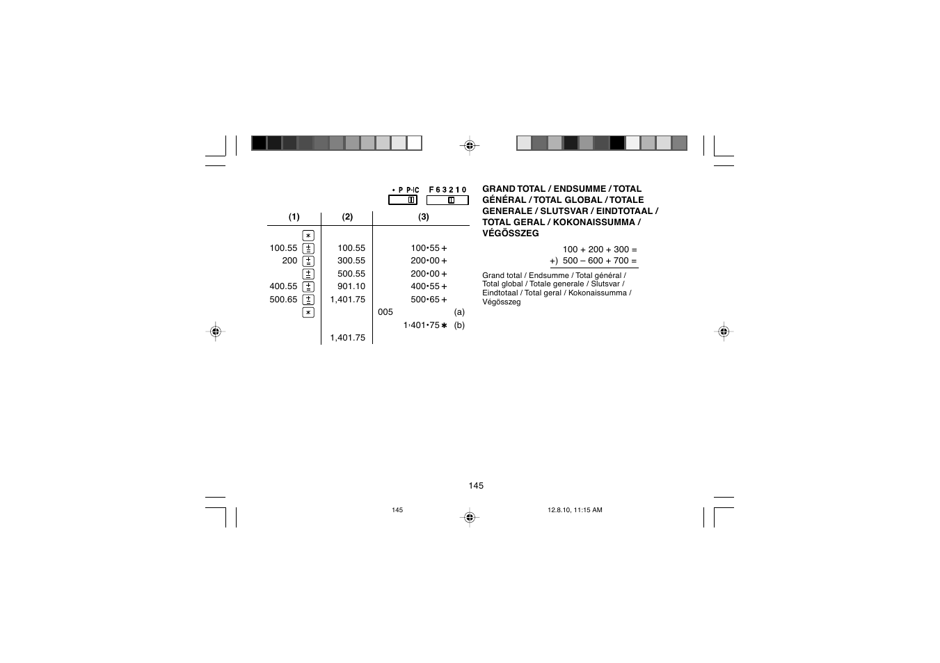 Sharp EL-2607PGGY User Manual | Page 147 / 160