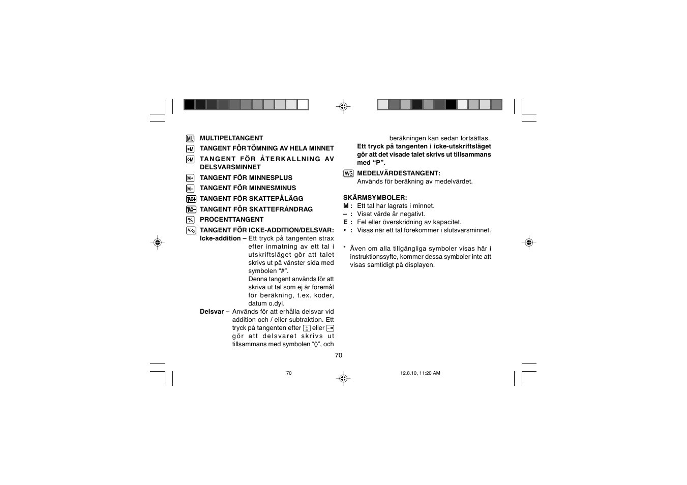 Sharp EL-2607PGGY User Manual | Page 72 / 160