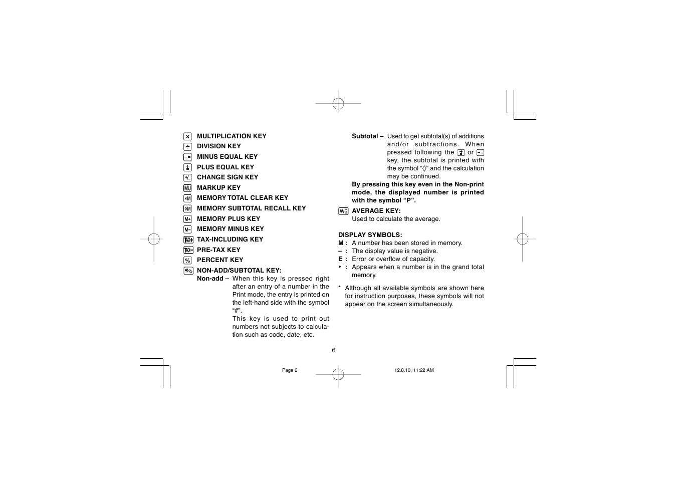 Sharp EL-2607PGGY User Manual | Page 8 / 160