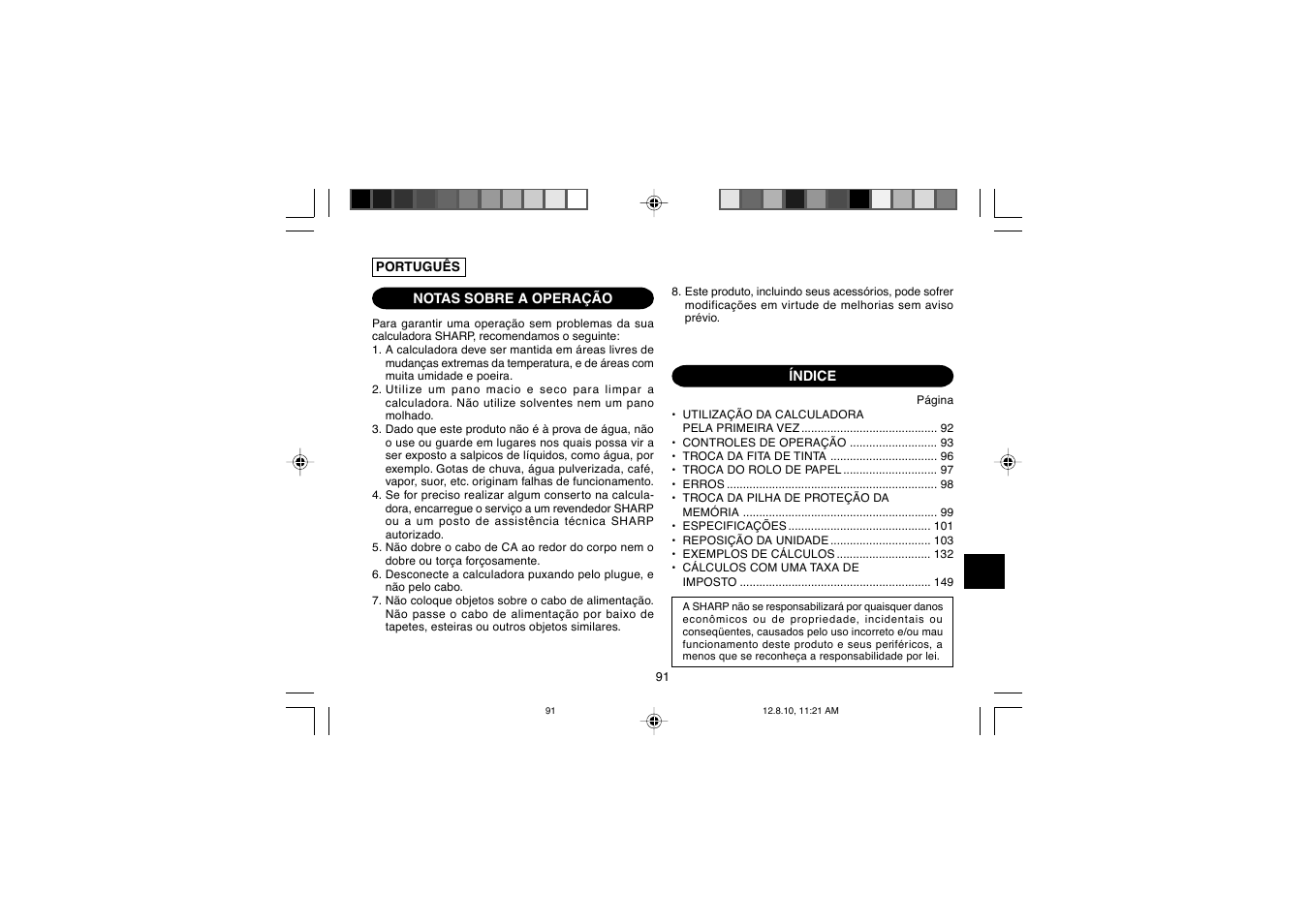 Sharp EL-2607PGGY User Manual | Page 93 / 160