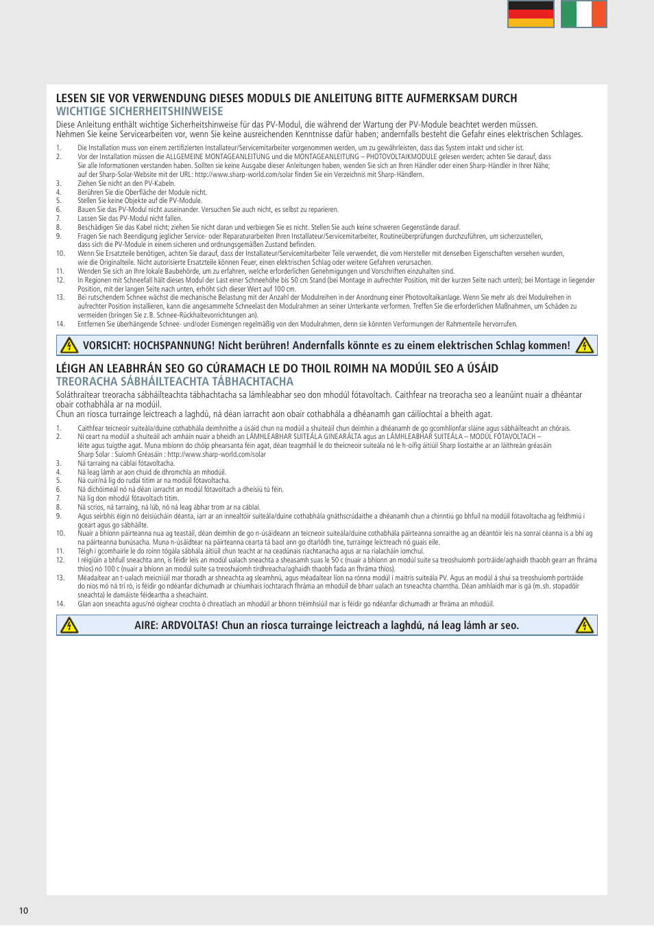 Sharp ND-R250A5 User Manual | Page 10 / 40