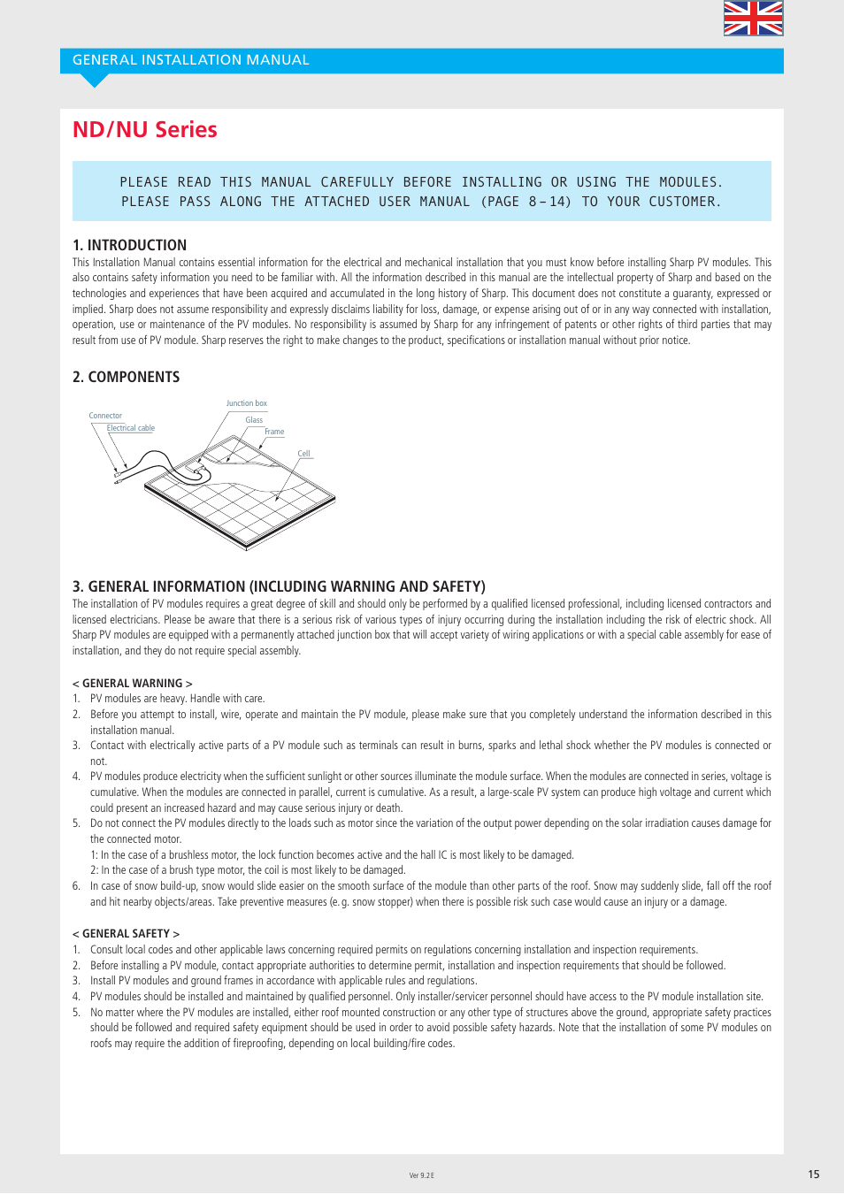 Nd / nu series, Introduction | Sharp ND-R250A5 User Manual | Page 15 / 40