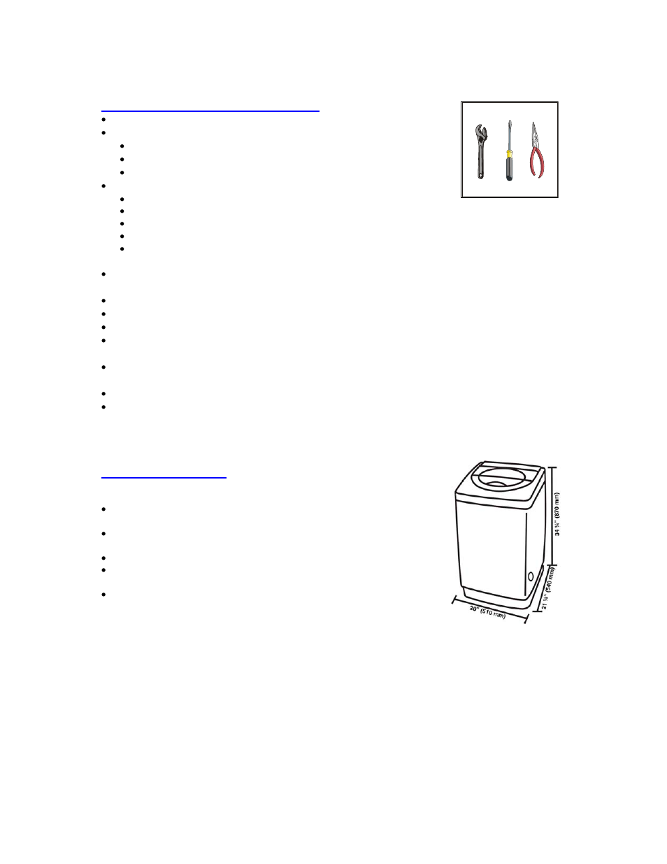Installation instructions | Avanti W511 User Manual | Page 9 / 32