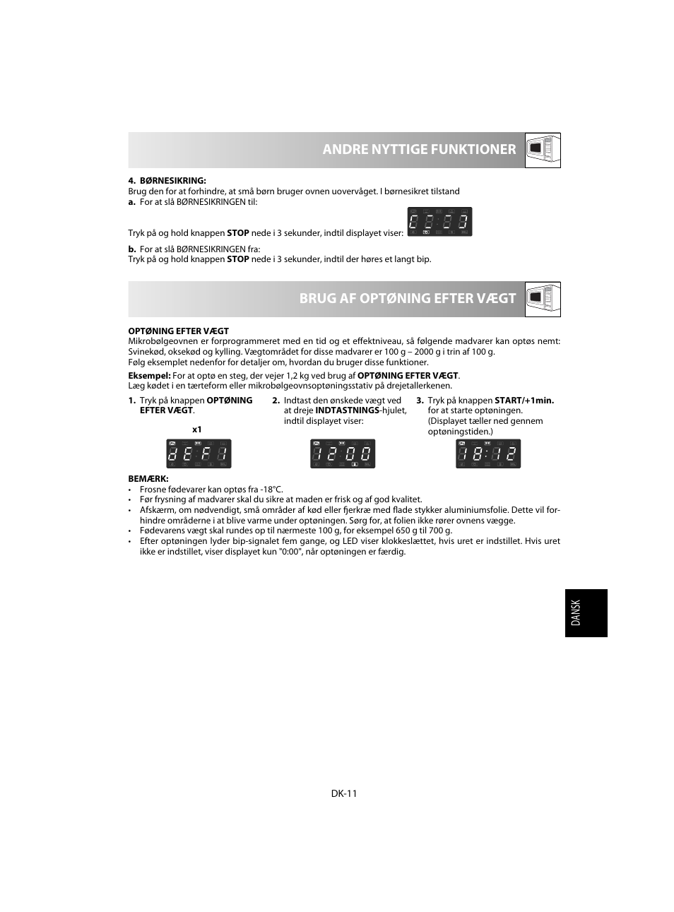 Sharp R-28STW Four à micro-ondes solo User Manual | Page 125 / 180