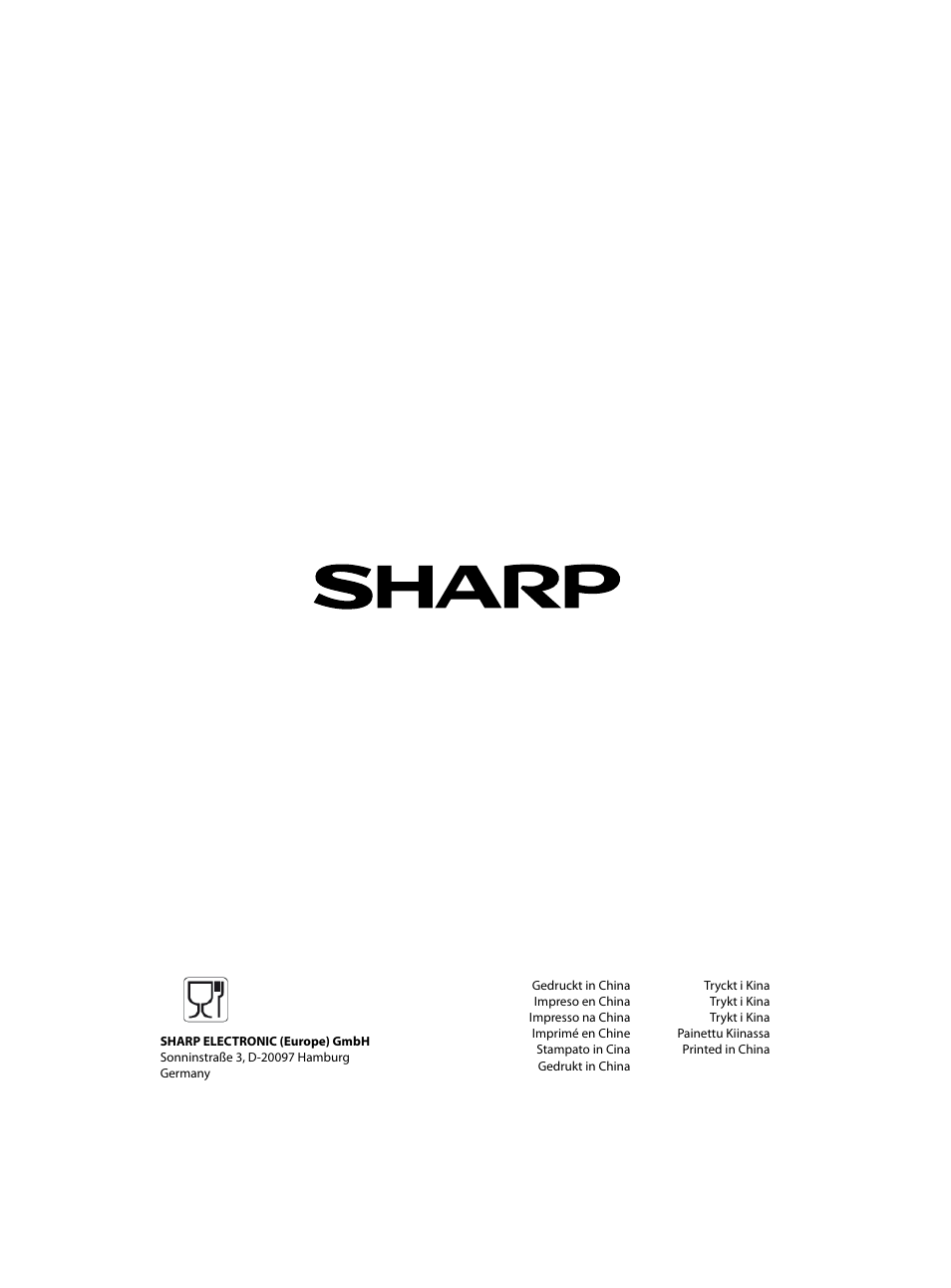 Sharp R-28STW Four à micro-ondes solo User Manual | Page 180 / 180