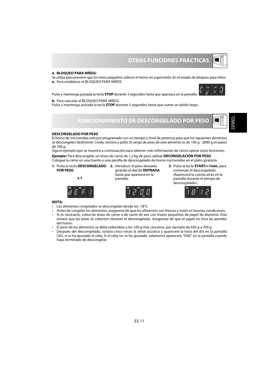 Sharp R-28STW Four à micro-ondes solo User Manual | Page 29 / 180