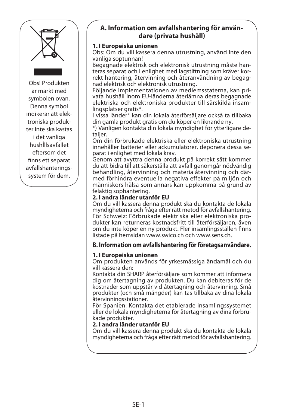 Sharp R-222STWE Four à micro-ondes solo User Manual | Page 124 / 246