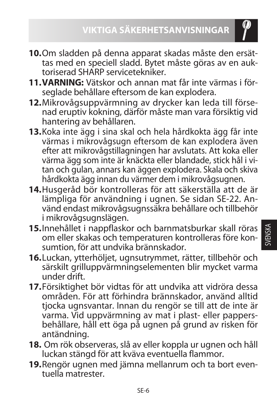 Sharp R-222STWE Four à micro-ondes solo User Manual | Page 129 / 246