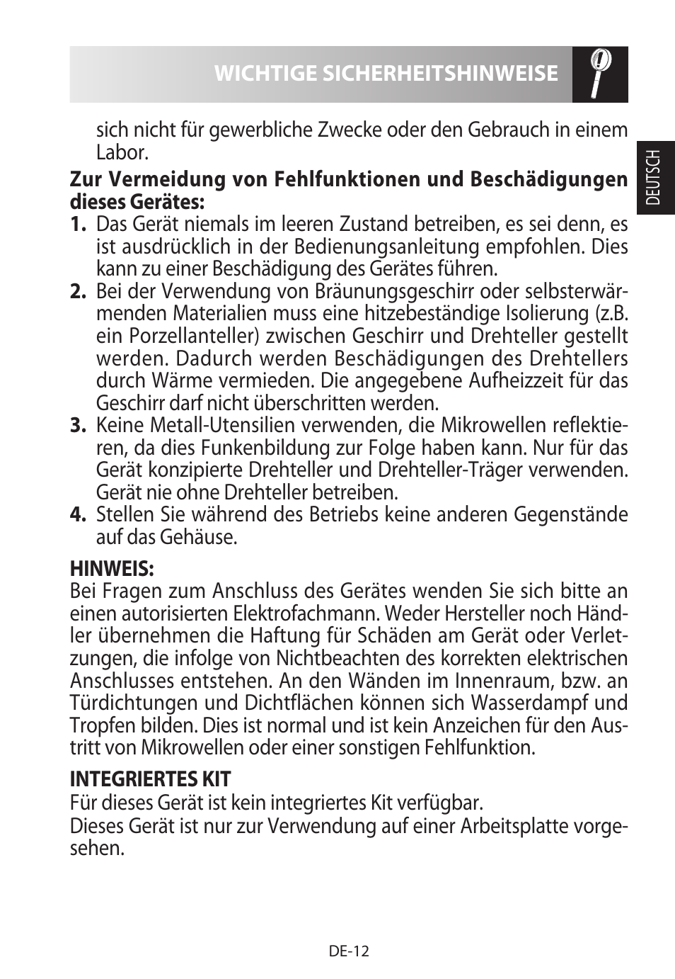 Sharp R-222STWE Four à micro-ondes solo User Manual | Page 15 / 246