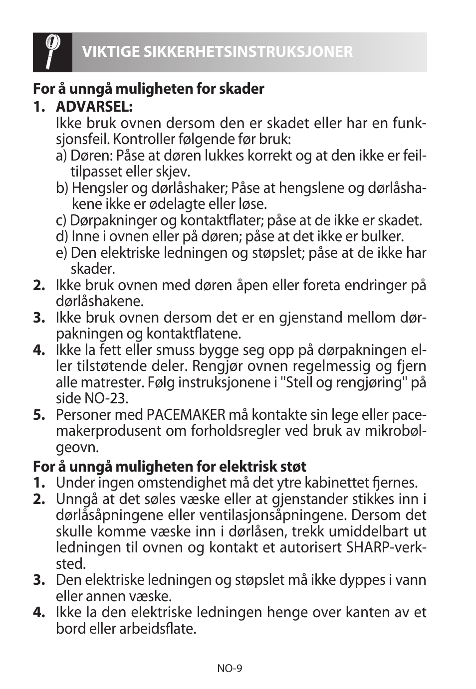 Sharp R-222STWE Four à micro-ondes solo User Manual | Page 180 / 246