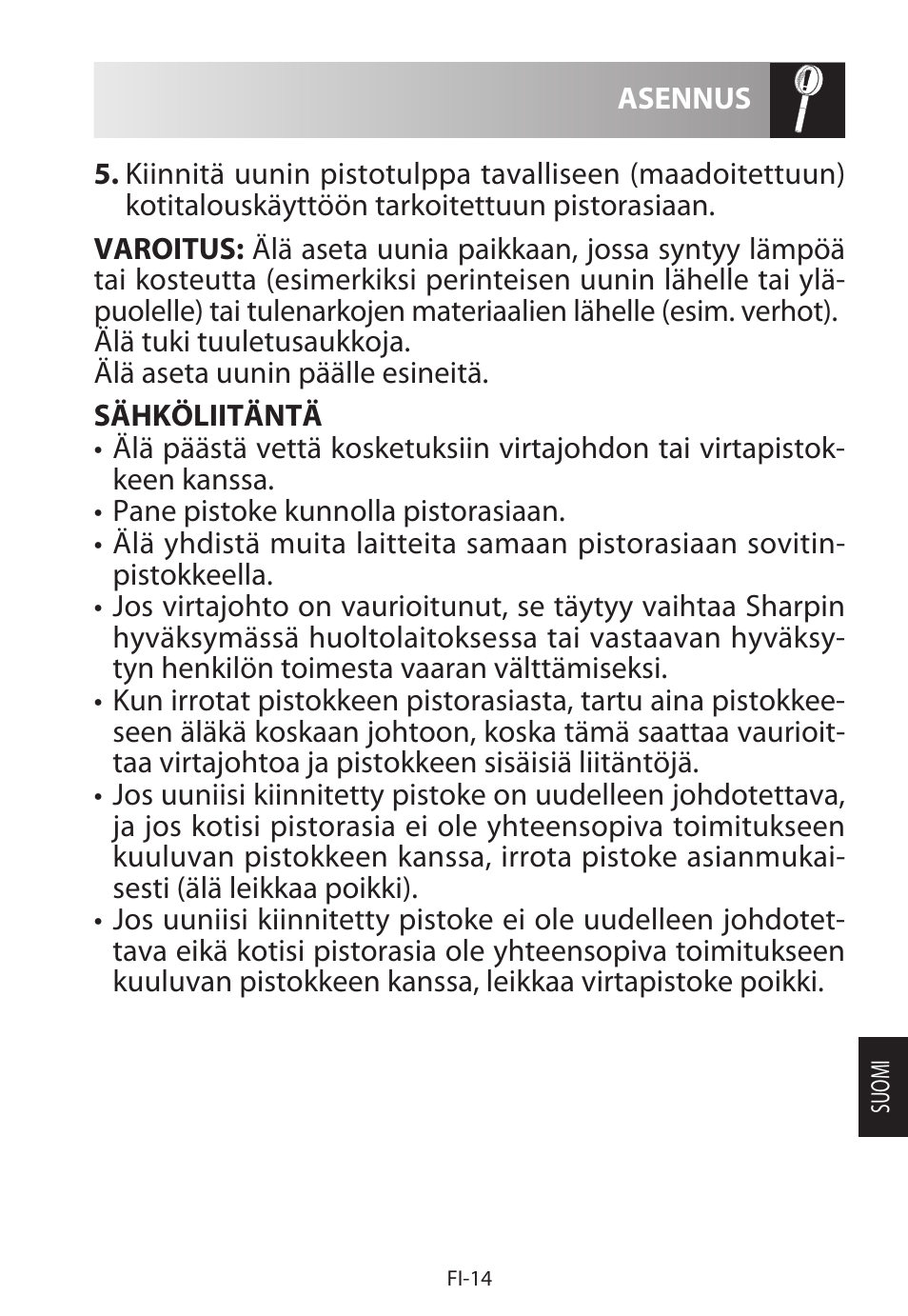 Sharp R-222STWE Four à micro-ondes solo User Manual | Page 209 / 246