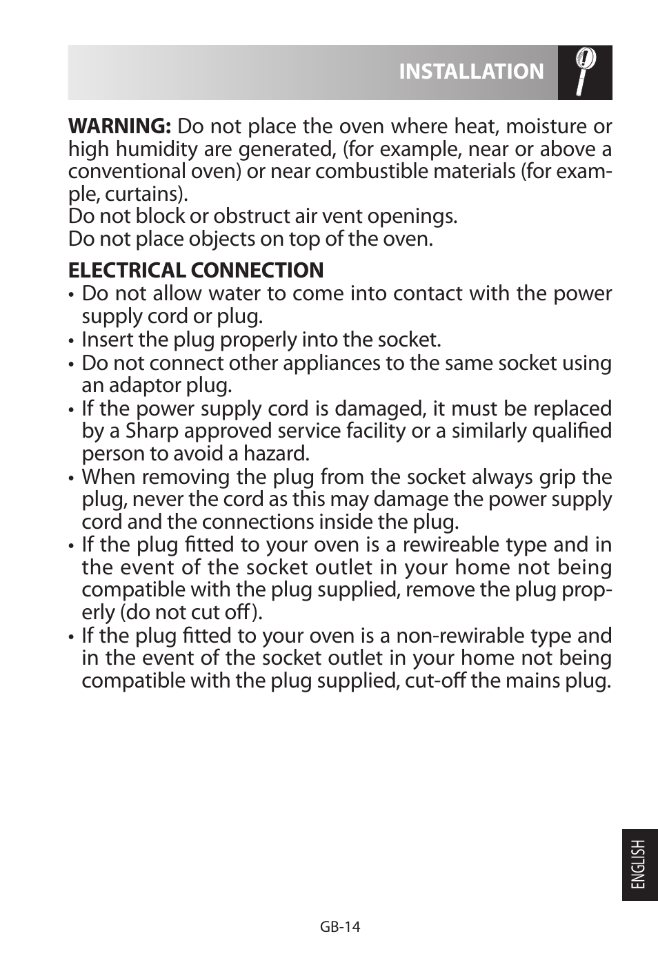 Sharp R-222STWE Four à micro-ondes solo User Manual | Page 233 / 246