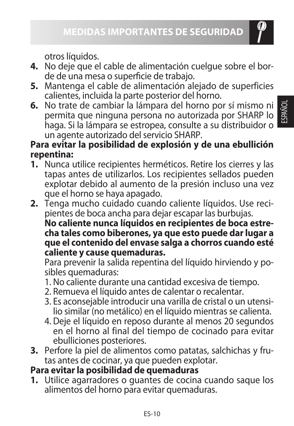 Sharp R-222STWE Four à micro-ondes solo User Manual | Page 37 / 246