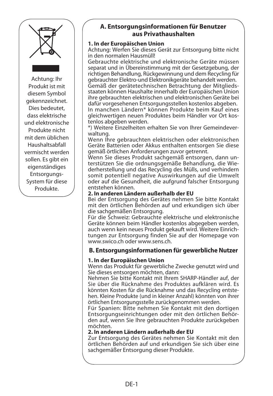 Sharp R-222STWE Four à micro-ondes solo User Manual | Page 4 / 246