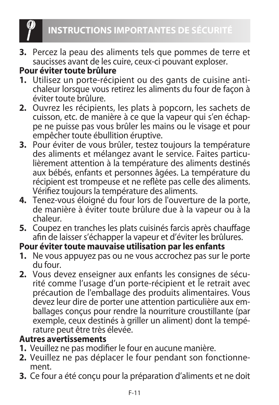 Sharp R-222STWE Four à micro-ondes solo User Manual | Page 62 / 246