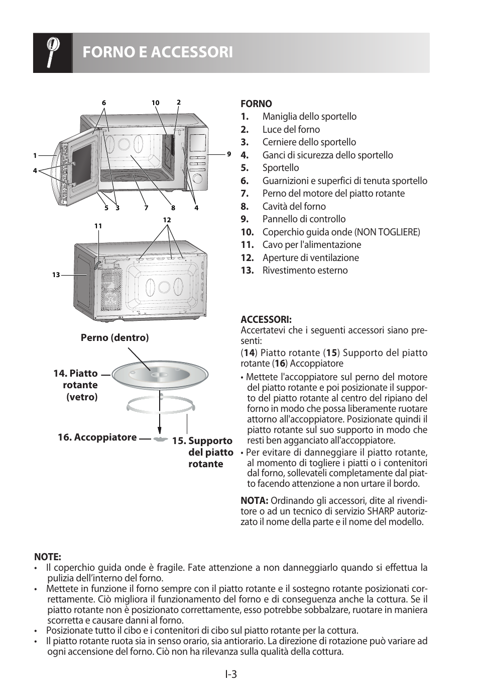Forno e accessori | Sharp R-222STWE Four à micro-ondes solo User Manual | Page 78 / 246