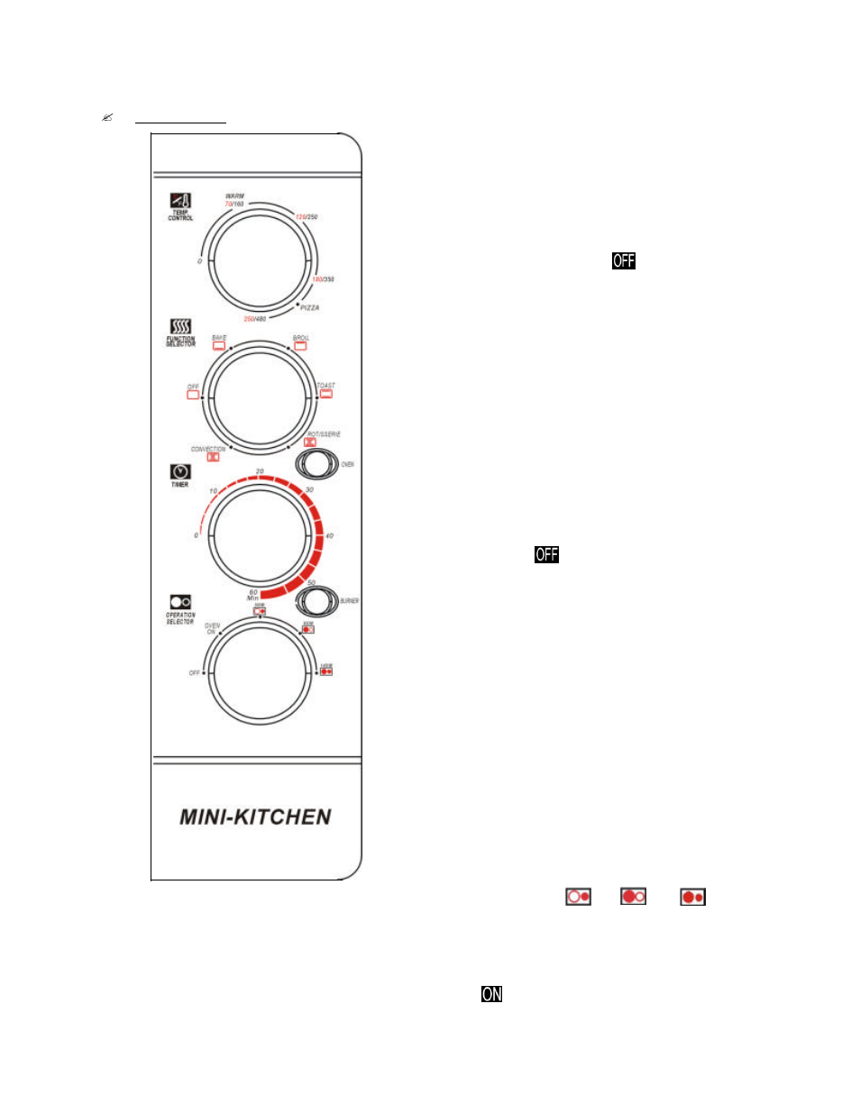 Operating your appliance | Avanti OCRB43W User Manual | Page 12 / 22