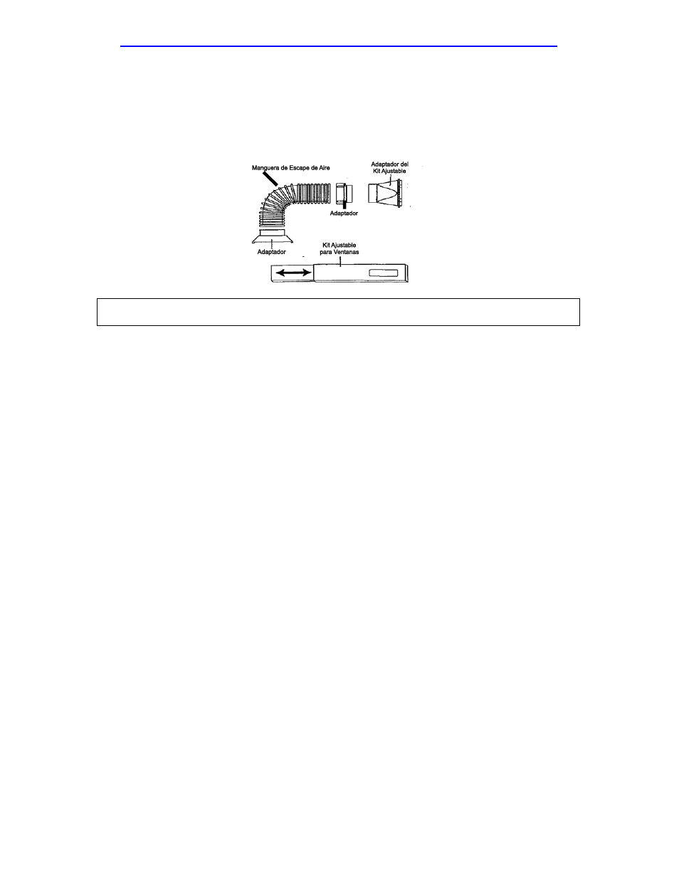 Kit para la instalación del adaptador de ventanas | Avanti PAC12000 User Manual | Page 20 / 29