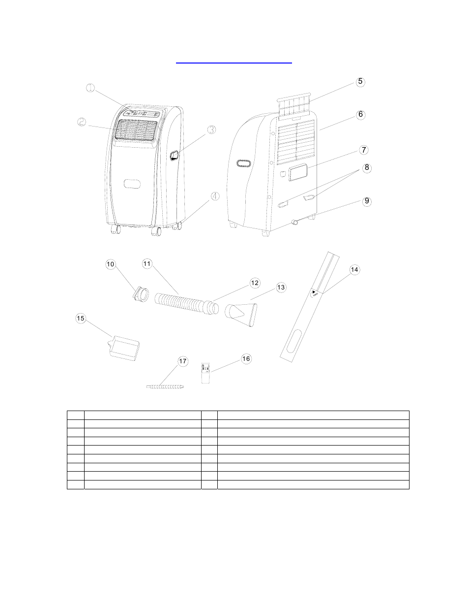 Parts and features | Avanti PAC12000 User Manual | Page 4 / 29