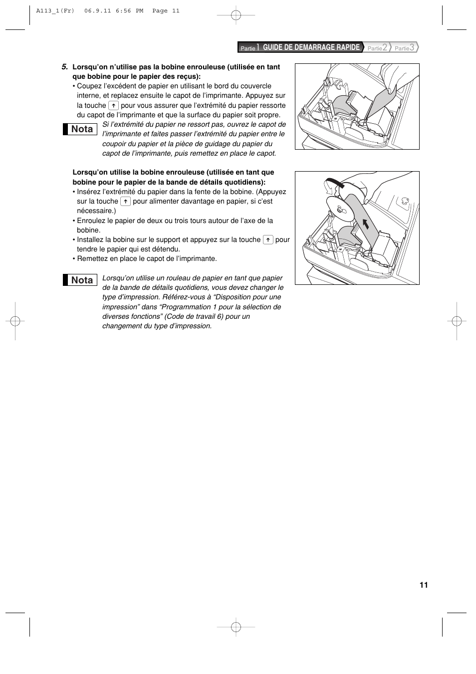 Nota | Sharp XE-A113 User Manual | Page 173 / 404