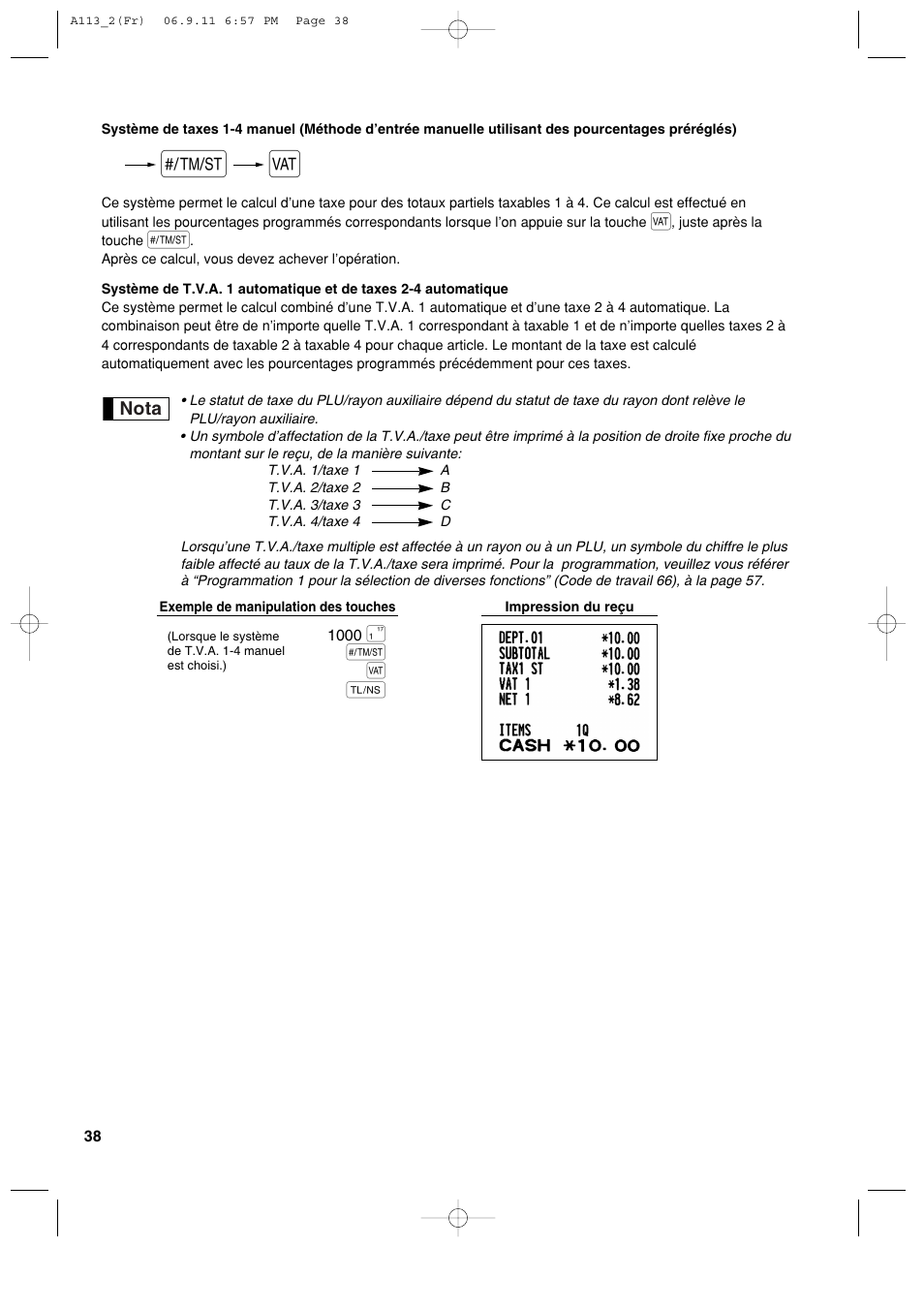 S t a | Sharp XE-A113 User Manual | Page 200 / 404