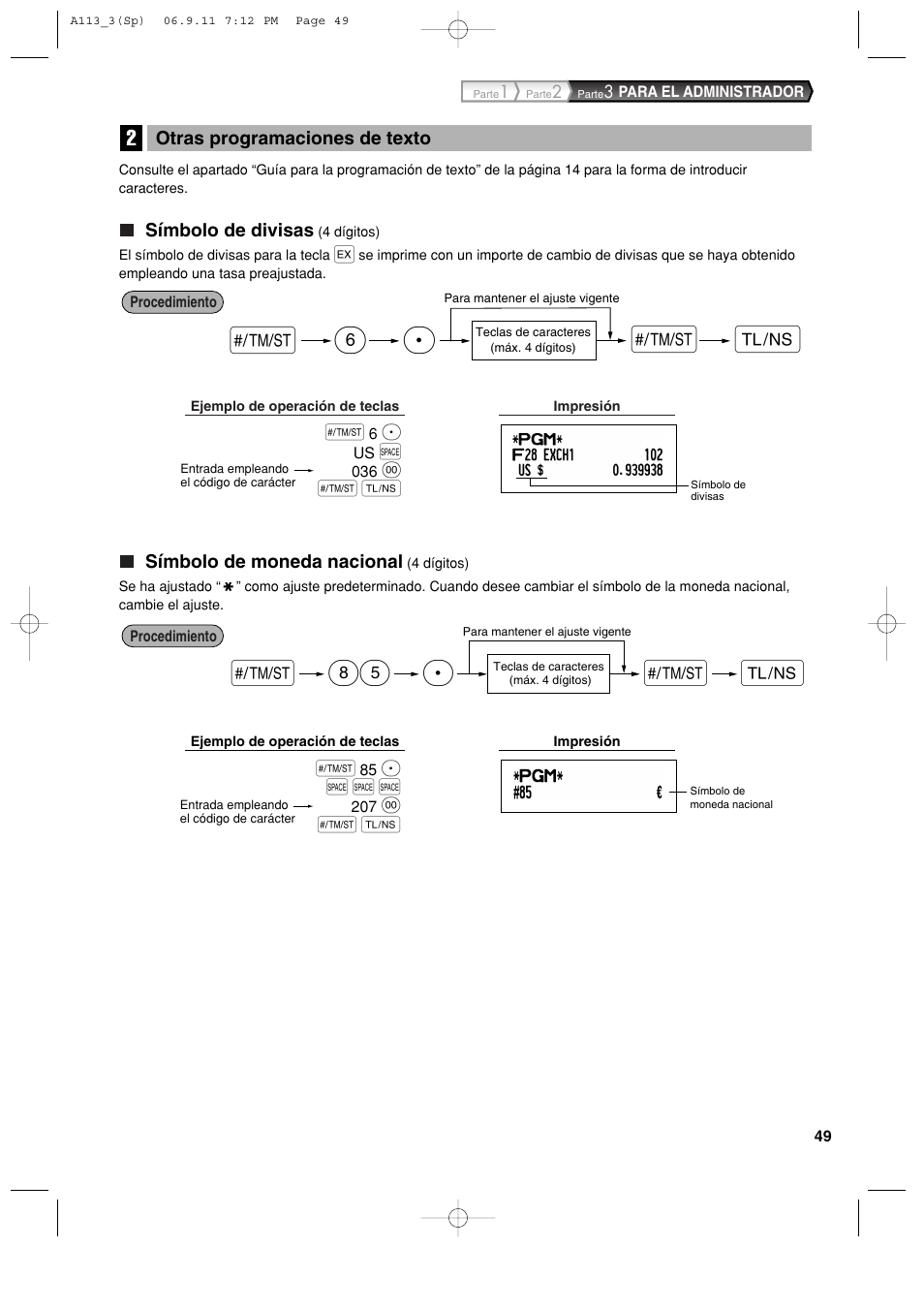 Sp 6, S85 p | Sharp XE-A113 User Manual | Page 291 / 404