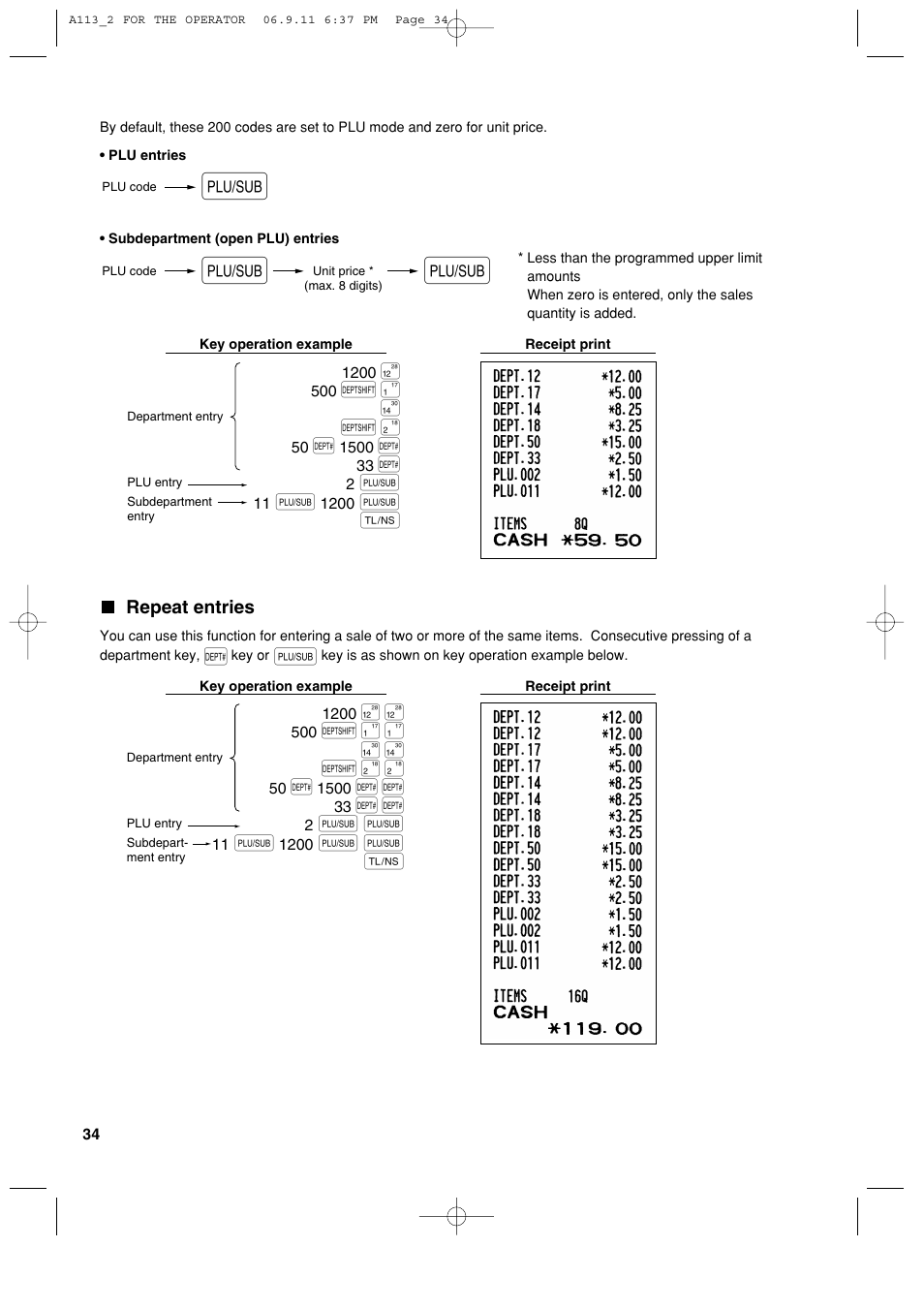 Sharp XE-A113 User Manual | Page 36 / 404