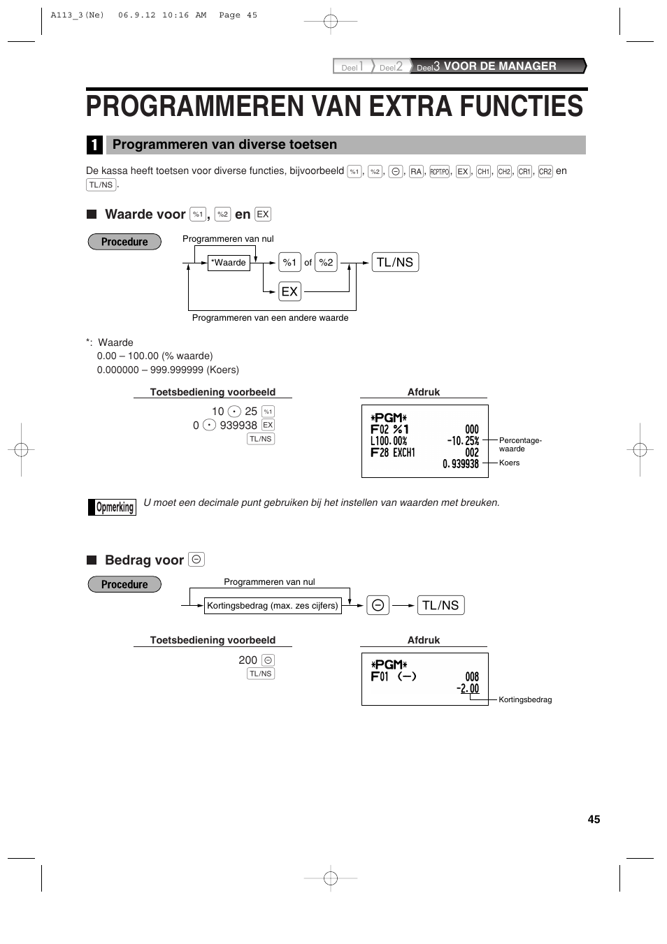 Programmeren van extra functies | Sharp XE-A113 User Manual | Page 367 / 404