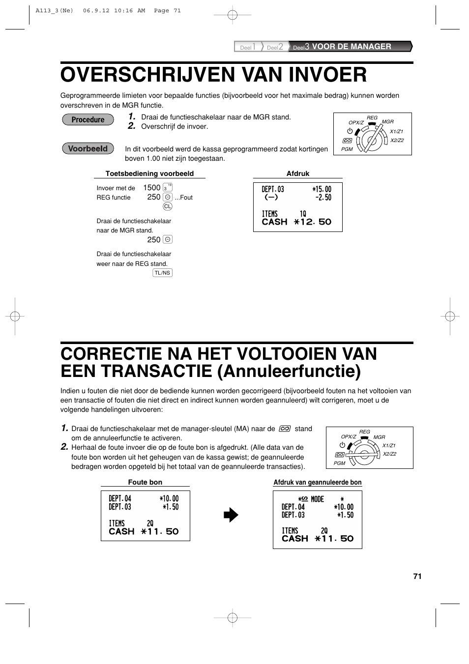 Overschrijven van invoer | Sharp XE-A113 User Manual | Page 393 / 404